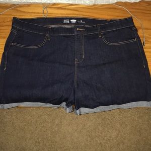 Old navy dark wash shorts